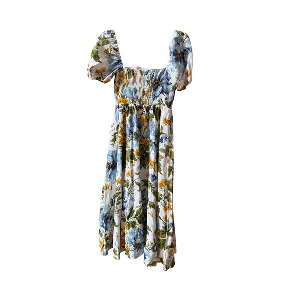 Reformation Marella Linen Dress Botanist Floral Print Size 2 - Picture 8 of 9